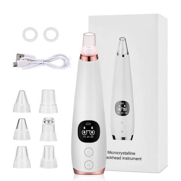 Blackhead Remover Face Deep Cleaner Pore Acne Pimple Removal Vacuum Suction Facial Diamond Beauty Clean Skin Care SPA Tool