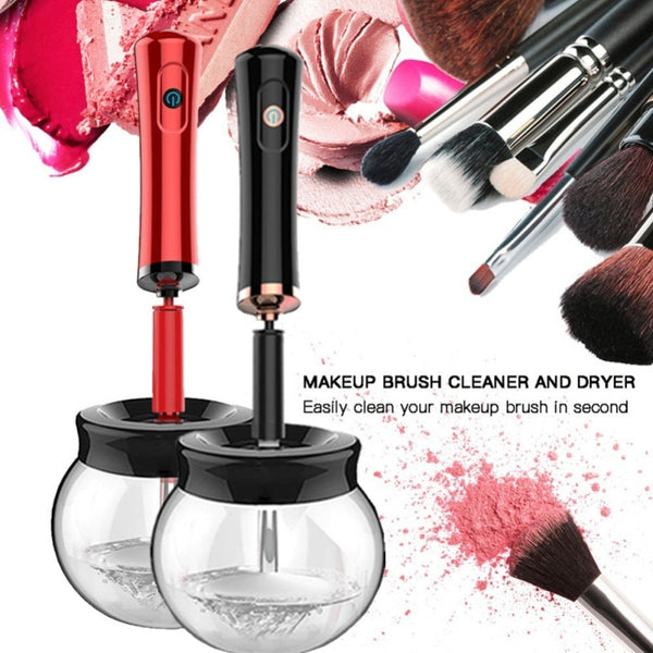 10 Seconds Convenient Electric Makeup Brush Dryer Cleaner Silicone Make up Brushes Washing Cleanser Cleaning Tool Machine