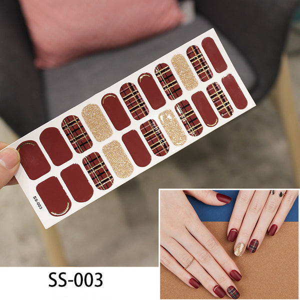NEW STICKERS 22 Tips Beauty Nails DIY Adhesive Decal Nail Stickers Sliders Decoration Nails Art Accessories for Women Salon