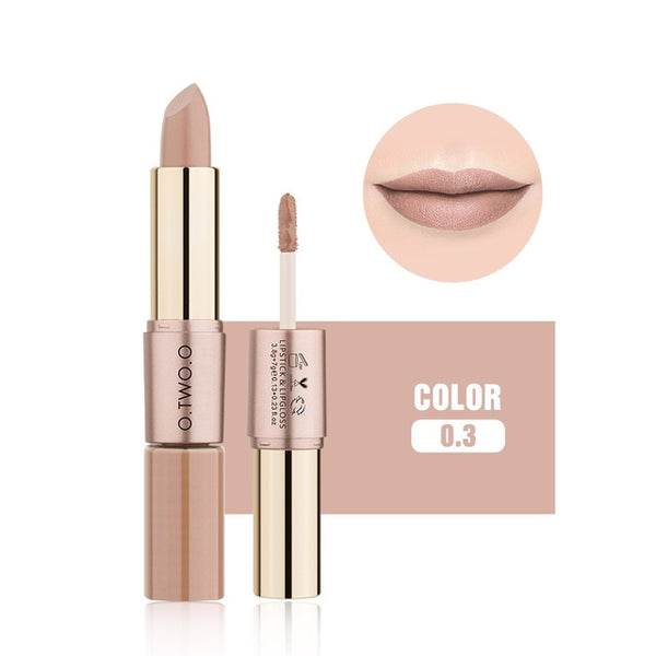 O.TWO.O 12 Colors Lips Makeup Lipstick Lip Gloss Long Lasting Moisture Cosmetic Lipstick Red Lip Matte Lipstick Waterproof