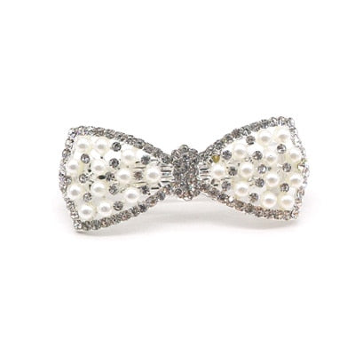 Hair Accessories Hairpins Beautiful Crystal Rhinestone Petal Hair Comb Flower Pin Hair Clip Claws Hairdressing Stylists Headwear