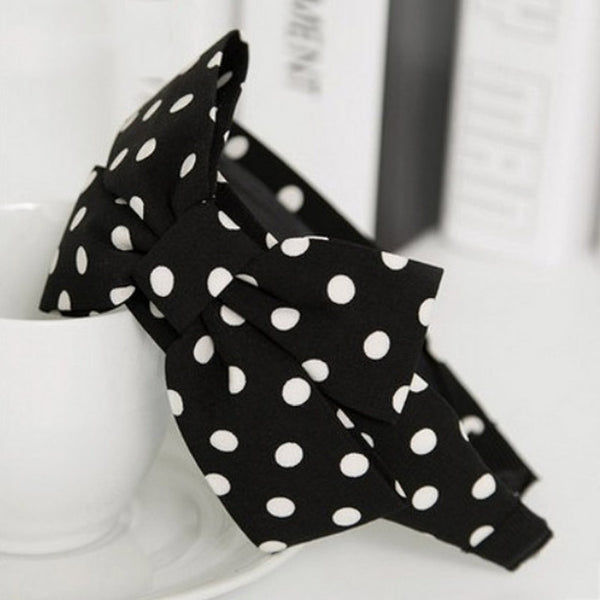 Hot Antiskid Wave stripe Girls Headband For Women Wide Big Bow Beautiful 2018 New Arrival Hair Accessories