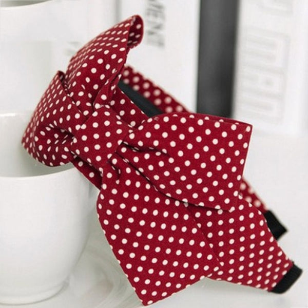 Hot Antiskid Wave stripe Girls Headband For Women Wide Big Bow Beautiful 2018 New Arrival Hair Accessories