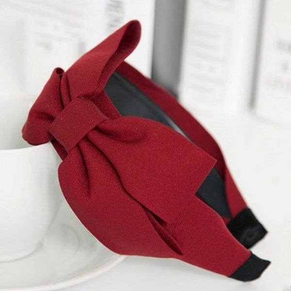 Hot Antiskid Wave stripe Girls Headband For Women Wide Big Bow Beautiful 2018 New Arrival Hair Accessories