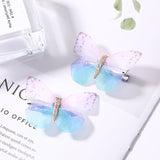 2Pcs/Pack Girls Beautiful Colorful Simulation Butterfly Hair Clips Sweet Hair Ornament Headband Hairpins Kids Hair Accessories