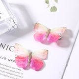 2Pcs/Pack Girls Beautiful Colorful Simulation Butterfly Hair Clips Sweet Hair Ornament Headband Hairpins Kids Hair Accessories