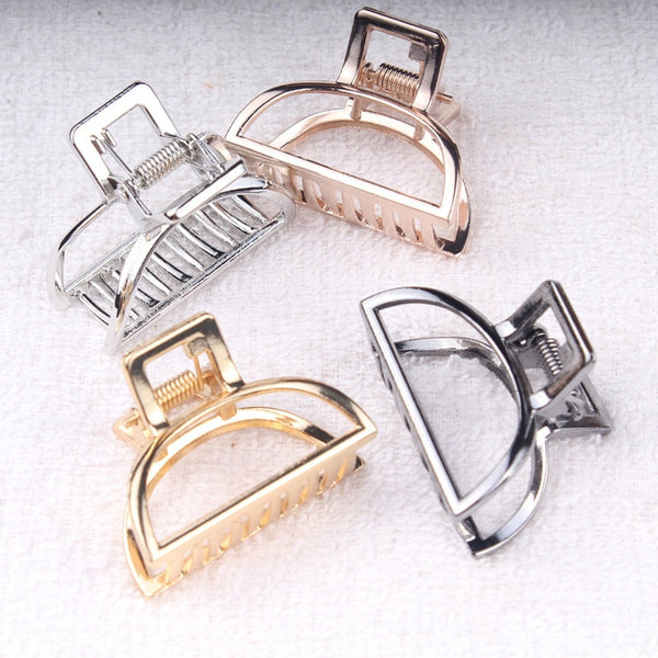 1Pcs Hair Accessories for Women Metal Modern Stylish Hair Claw Hair Clips Bun Pony Tail Holder Washing  Beauty Salon Hair Pin