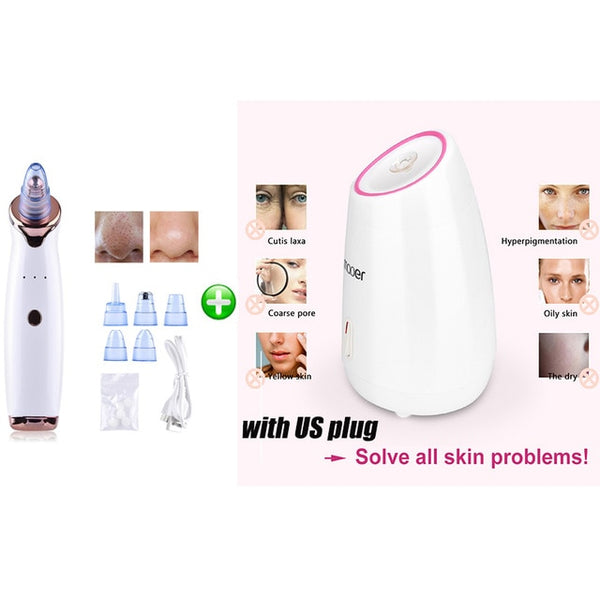 Blackhead Remover Face Deep Cleaner Pore Acne Pimple Removal Vacuum Suction Facial Diamond Beauty Clean Skin Care SPA Tool