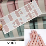 NEW STICKERS 22 Tips Beauty Nails DIY Adhesive Decal Nail Stickers Sliders Decoration Nails Art Accessories for Women Salon