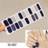 NEW STICKERS 22 Tips Beauty Nails DIY Adhesive Decal Nail Stickers Sliders Decoration Nails Art Accessories for Women Salon