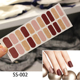NEW STICKERS 22 Tips Beauty Nails DIY Adhesive Decal Nail Stickers Sliders Decoration Nails Art Accessories for Women Salon