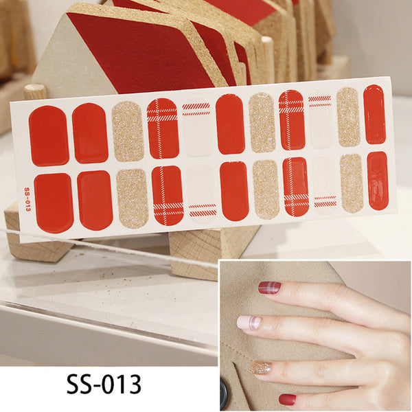 NEW STICKERS 22 Tips Beauty Nails DIY Adhesive Decal Nail Stickers Sliders Decoration Nails Art Accessories for Women Salon