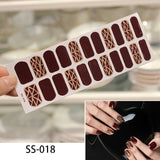 NEW STICKERS 22 Tips Beauty Nails DIY Adhesive Decal Nail Stickers Sliders Decoration Nails Art Accessories for Women Salon