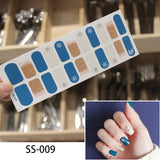 NEW STICKERS 22 Tips Beauty Nails DIY Adhesive Decal Nail Stickers Sliders Decoration Nails Art Accessories for Women Salon
