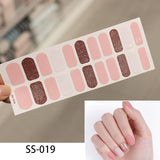 NEW STICKERS 22 Tips Beauty Nails DIY Adhesive Decal Nail Stickers Sliders Decoration Nails Art Accessories for Women Salon