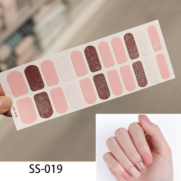 NEW STICKERS 22 Tips Beauty Nails DIY Adhesive Decal Nail Stickers Sliders Decoration Nails Art Accessories for Women Salon