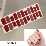 NEW STICKERS 22 Tips Beauty Nails DIY Adhesive Decal Nail Stickers Sliders Decoration Nails Art Accessories for Women Salon