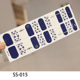 NEW STICKERS 22 Tips Beauty Nails DIY Adhesive Decal Nail Stickers Sliders Decoration Nails Art Accessories for Women Salon