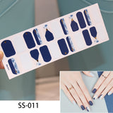 NEW STICKERS 22 Tips Beauty Nails DIY Adhesive Decal Nail Stickers Sliders Decoration Nails Art Accessories for Women Salon