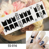 NEW STICKERS 22 Tips Beauty Nails DIY Adhesive Decal Nail Stickers Sliders Decoration Nails Art Accessories for Women Salon