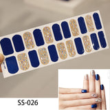 NEW STICKERS 22 Tips Beauty Nails DIY Adhesive Decal Nail Stickers Sliders Decoration Nails Art Accessories for Women Salon