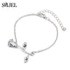 SMJEL New Beauty and the Beast Necklace Long Roses Flower Pendant Necklaces Sweater Chain Anniversary Wedding Gifts Accessories