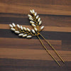 Rose Gold Prom Bride Bridesmaid Hair Accessories Pearl Hair Pin Clip Luxury Crystal Rhinestone Wedding Hairpins Sticks For Women