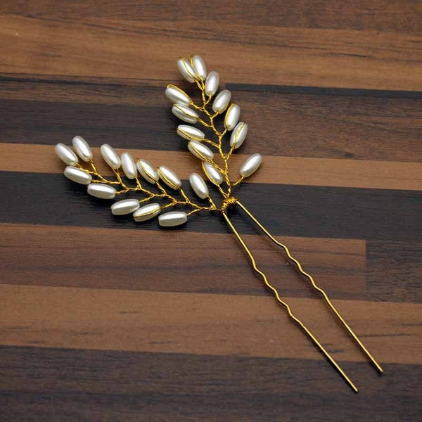 Rose Gold Prom Bride Bridesmaid Hair Accessories Pearl Hair Pin Clip Luxury Crystal Rhinestone Wedding Hairpins Sticks For Women