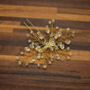 Rose Gold Prom Bride Bridesmaid Hair Accessories Pearl Hair Pin Clip Luxury Crystal Rhinestone Wedding Hairpins Sticks For Women