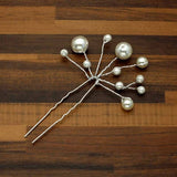 Rose Gold Prom Bride Bridesmaid Hair Accessories Pearl Hair Pin Clip Luxury Crystal Rhinestone Wedding Hairpins Sticks For Women