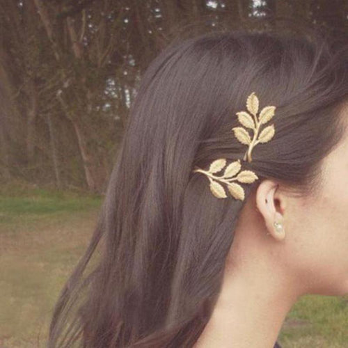 Hot New Fashion Wedding Hair Accessories Olive Branches Leaves Beautiful Bride Hairpin Side Folder Jewelry Headbands For Women