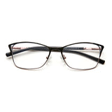Metal Women Cat Eye Optical Glasses Frame Clear Beautiful Fashion Transparent Grade Armacao De Eyeglasses For Women#TWM7554C1