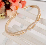 Delicate High Grade Created Crystal Decoration Bracelet Beautiful Women Accessory With Shinning Synthetic Rhinestone