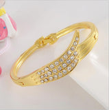 Delicate High Grade Created Crystal Decoration Bracelet Beautiful Women Accessory With Shinning Synthetic Rhinestone