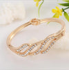 Delicate High Grade Created Crystal Decoration Bracelet Beautiful Women Accessory With Shinning Synthetic Rhinestone