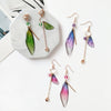 Timlee E042 Beautiful Fairy Tale Butterfly Wing Earring Asymmetric Dangle Earrings Fashion Accessories Wholesale