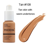 PHOERA Mineral Makeup Primer Whitening Concealer Moisturizer Face Primer Natural Liquid Foundation Base Makeup maquiagem TSLM2