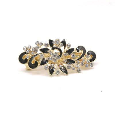 Hair Accessories Hairpins Beautiful Crystal Rhinestone Petal Hair Comb Flower Pin Hair Clip Claws Hairdressing Stylists Headwear
