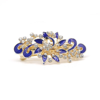 Hair Accessories Hairpins Beautiful Crystal Rhinestone Petal Hair Comb Flower Pin Hair Clip Claws Hairdressing Stylists Headwear