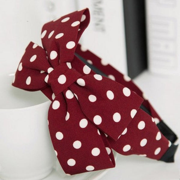 Hot Antiskid Wave stripe Girls Headband For Women Wide Big Bow Beautiful 2018 New Arrival Hair Accessories