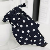 Hot Antiskid Wave stripe Girls Headband For Women Wide Big Bow Beautiful 2018 New Arrival Hair Accessories