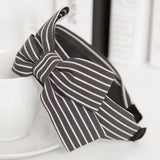 Hot Antiskid Wave stripe Girls Headband For Women Wide Big Bow Beautiful 2018 New Arrival Hair Accessories